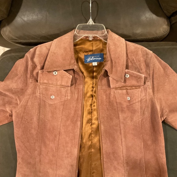 Light Brown Suede Jacket Fully Lined - Picture 3 of 12